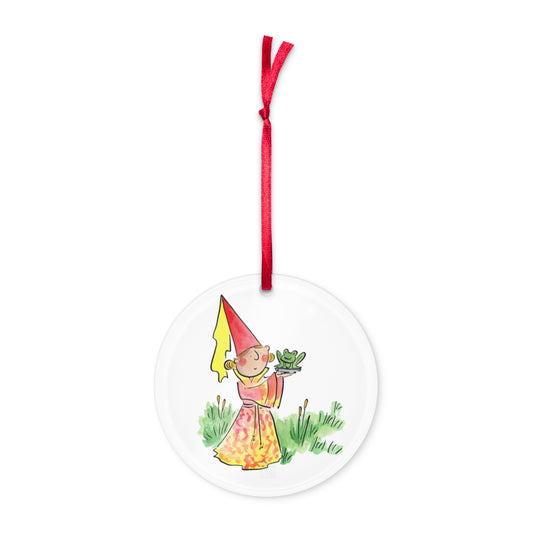 Princess and the Frog Illustration by Rosie Brooks Acrylic ornament