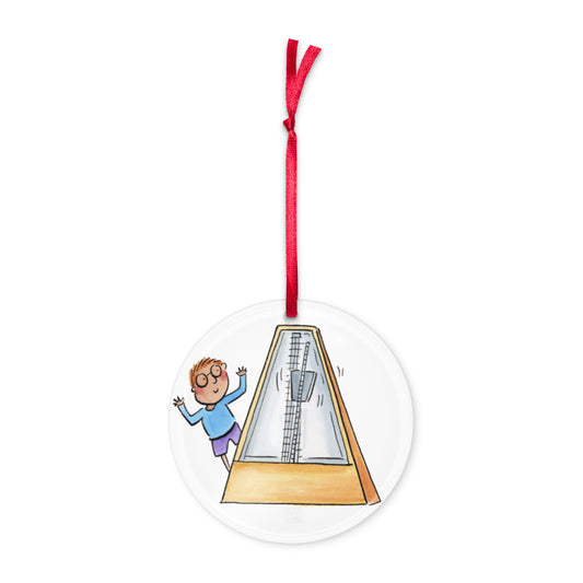 Metronome Illustration by Rosie Brooks Acrylic ornament