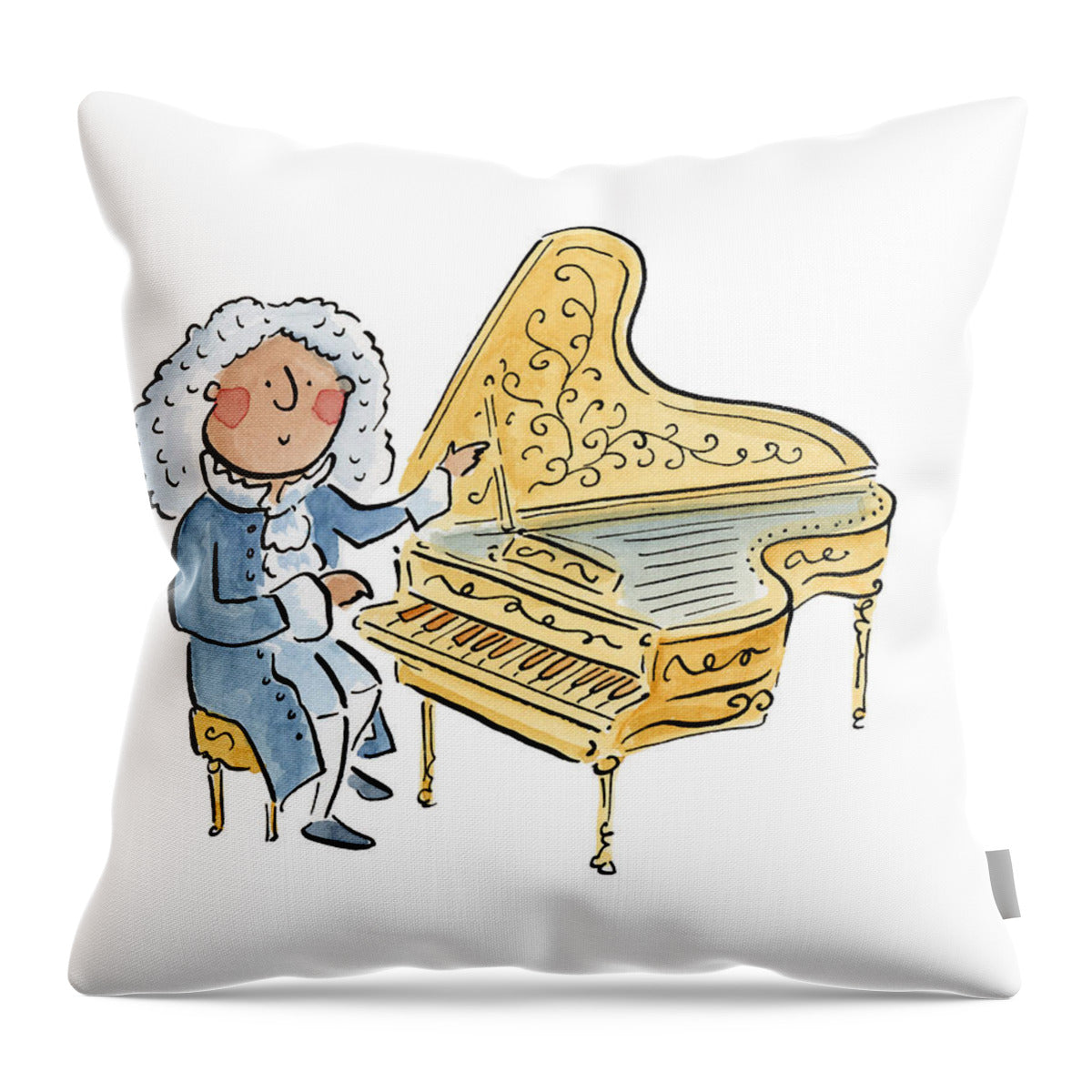 Alberti Bass - Throw Pillow