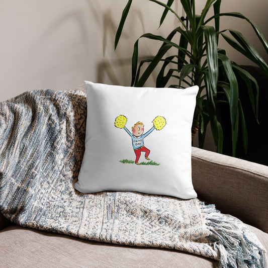 Proud Dad Illustration by Rosie Brooks Pillow Case