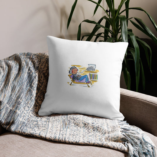 Vinyl Illustration by Rosie Brooks Premium Pillow