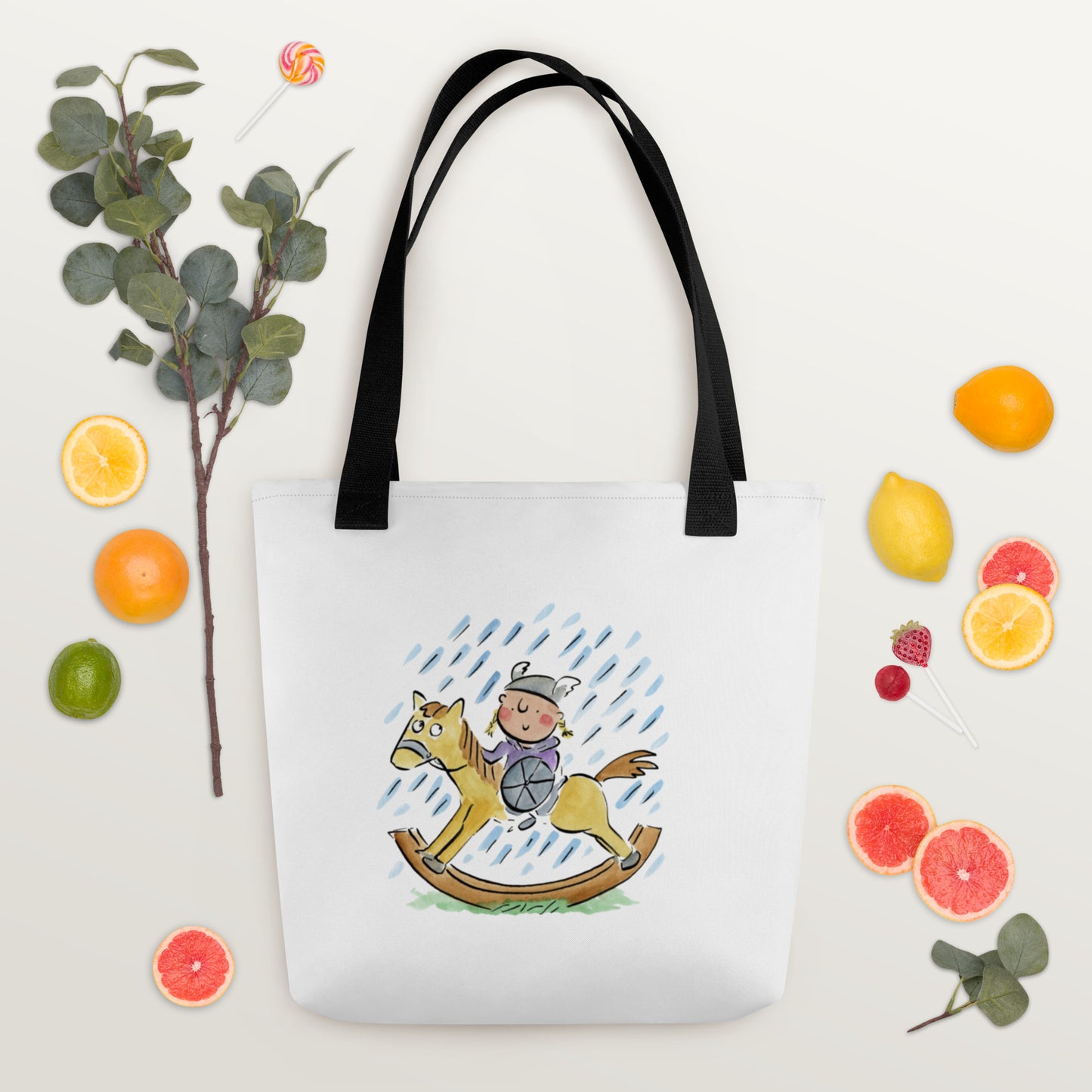 Baby Brunhilde Illustration by Rosie Brooks Tote bag