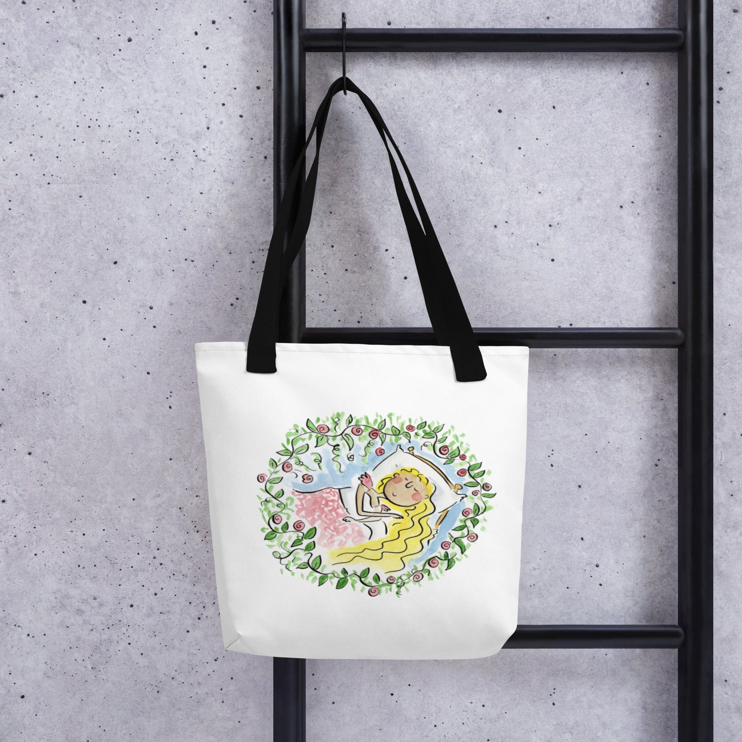 Sleeping Beauty Illustration by Rosie Brooks Tote bag