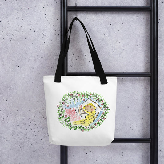 Sleeping Beauty Illustration by Rosie Brooks Tote bag