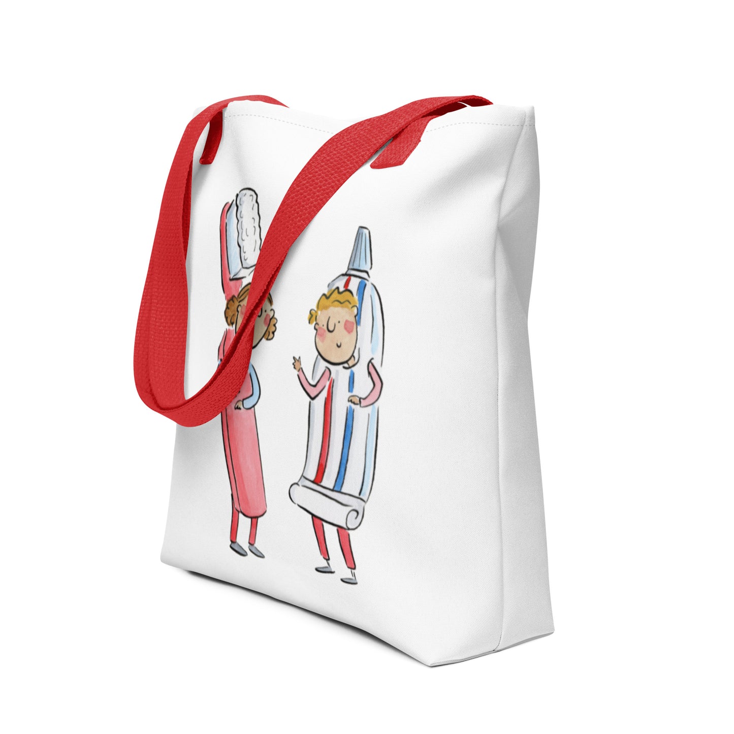 Toothbrush and Toothpaste  Illustration by Rosie Brooks Tote bag