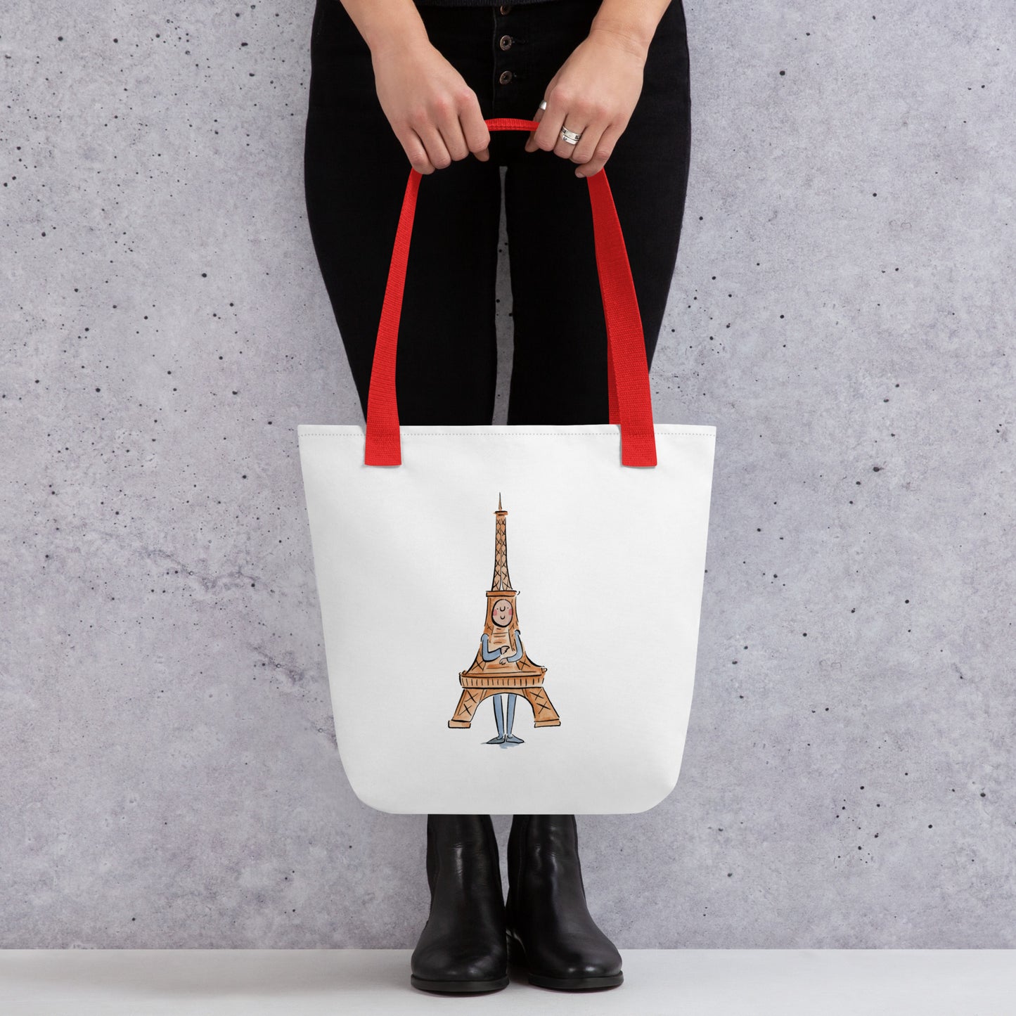 Eiffel Tower Illustration by Rosie Brooks Tote bag