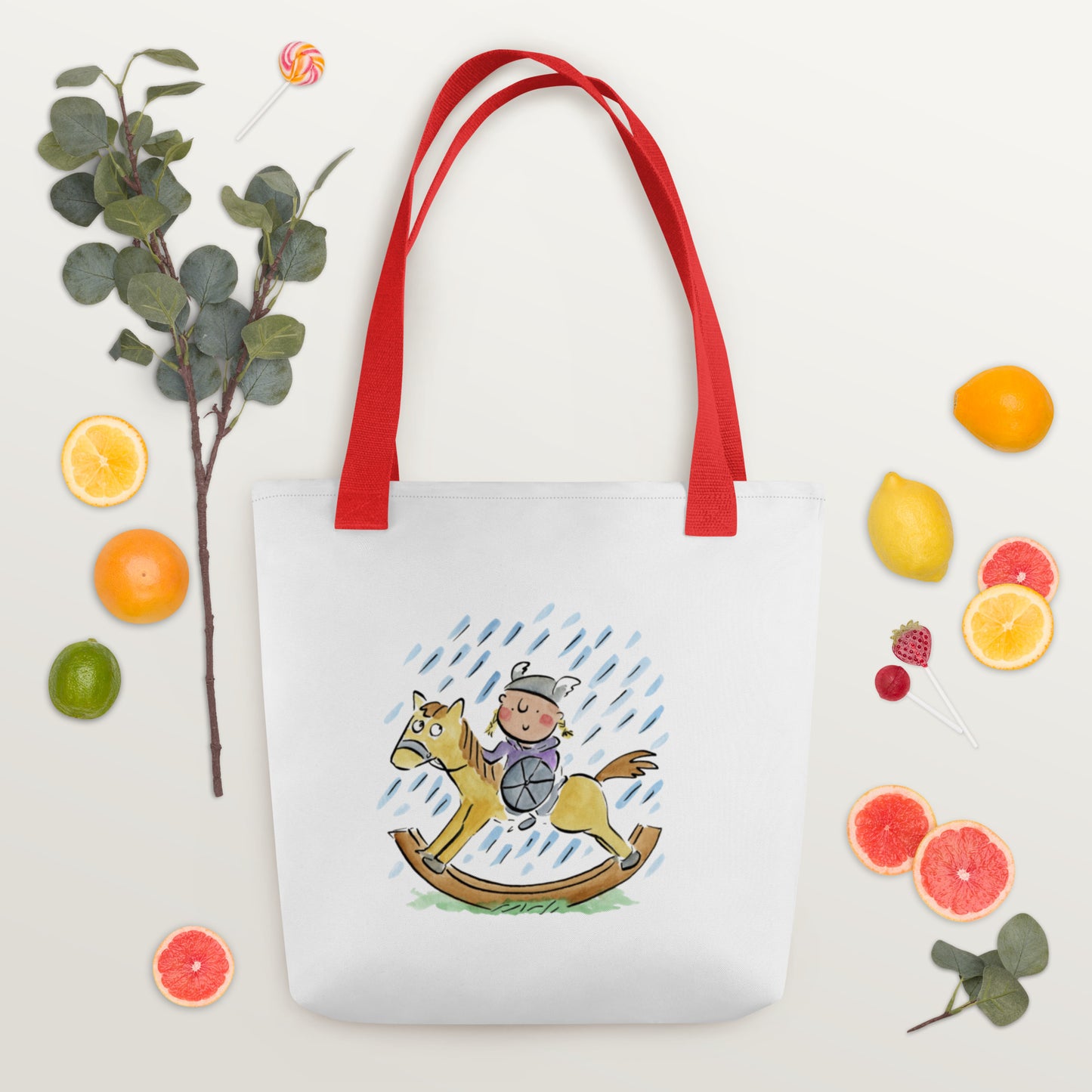 Baby Brunhilde Illustration by Rosie Brooks Tote bag