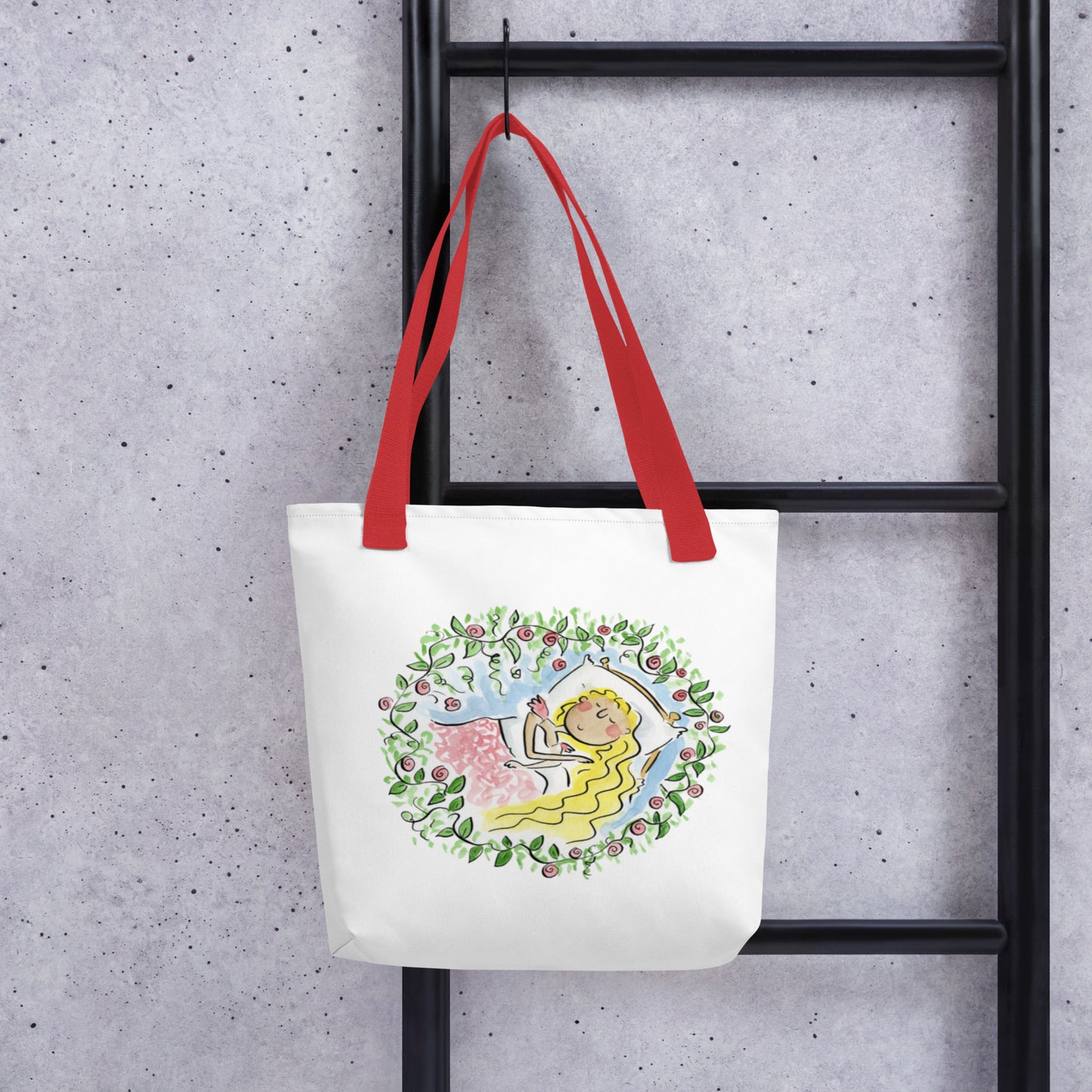 Sleeping Beauty Illustration by Rosie Brooks Tote bag