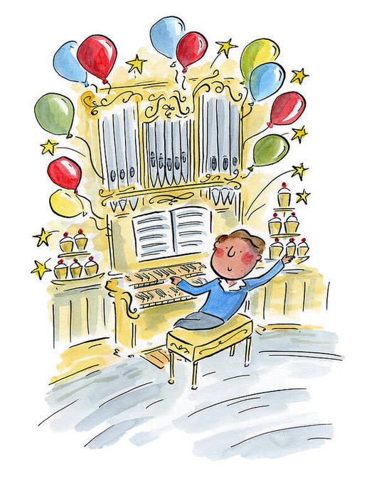 Birthday Organist - Art Print