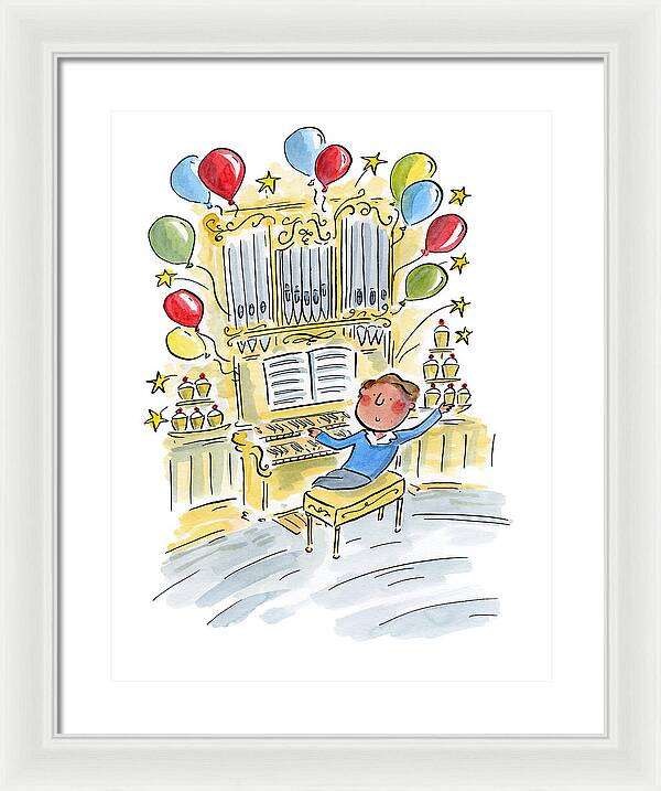 Birthday Organist - Framed Print