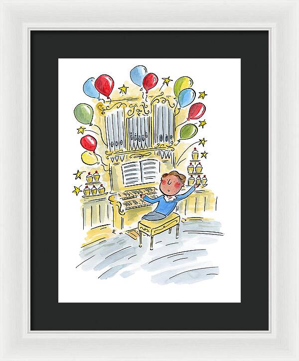 Birthday Organist - Framed Print