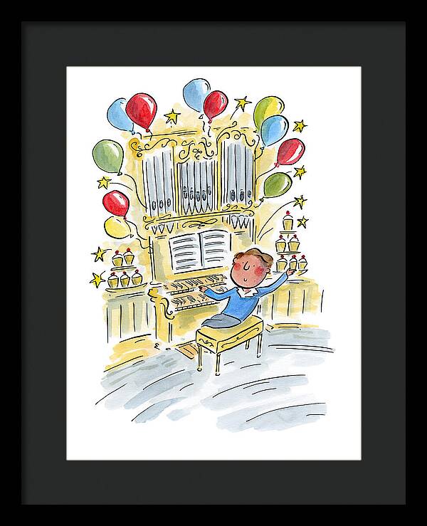 Birthday Organist - Framed Print