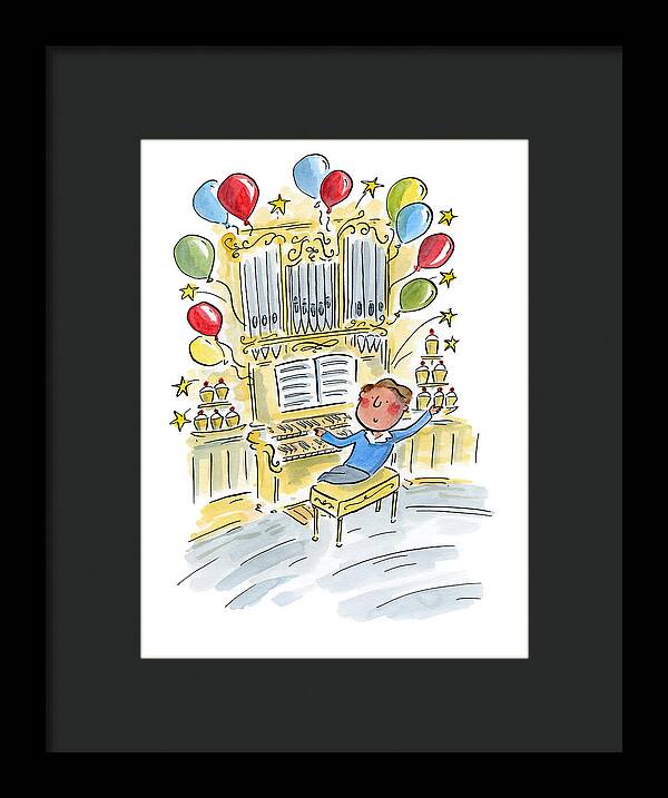 Birthday Organist - Framed Print