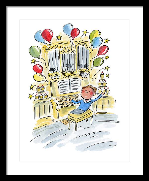 Birthday Organist - Framed Print