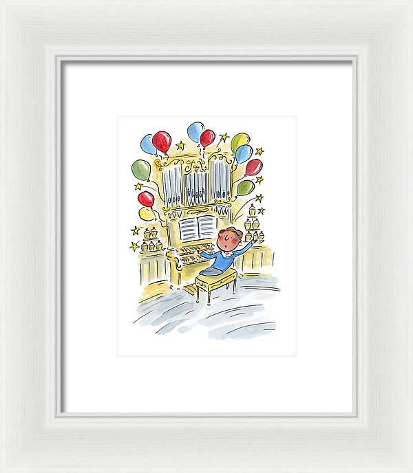 Birthday Organist - Framed Print