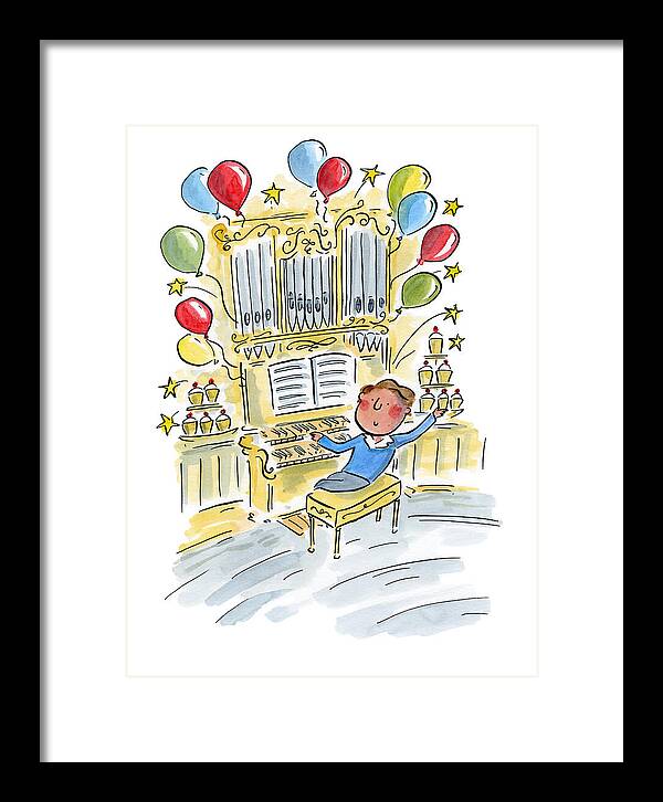 Birthday Organist - Framed Print