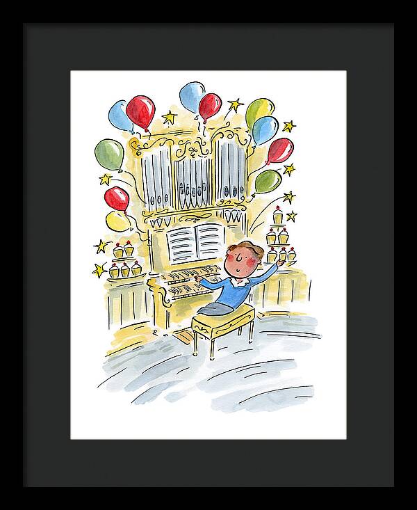 Birthday Organist - Framed Print