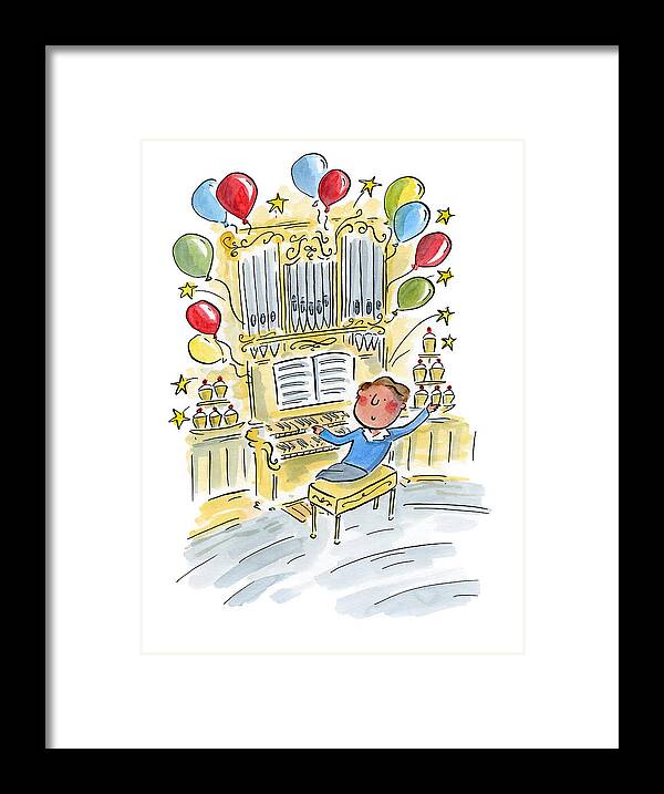 Birthday Organist - Framed Print
