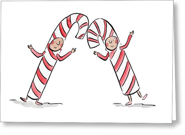 Candy Canes - Greeting Card