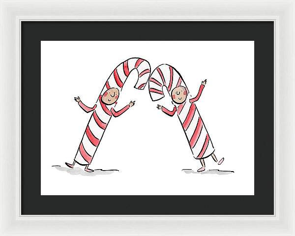 Candy Canes - Framed Print