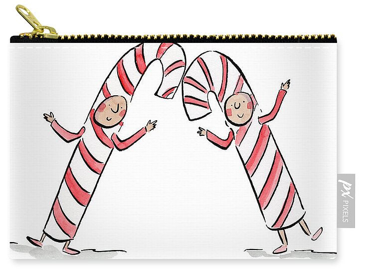 Candy Canes - Zip Pouch