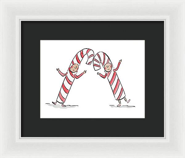 Candy Canes - Framed Print