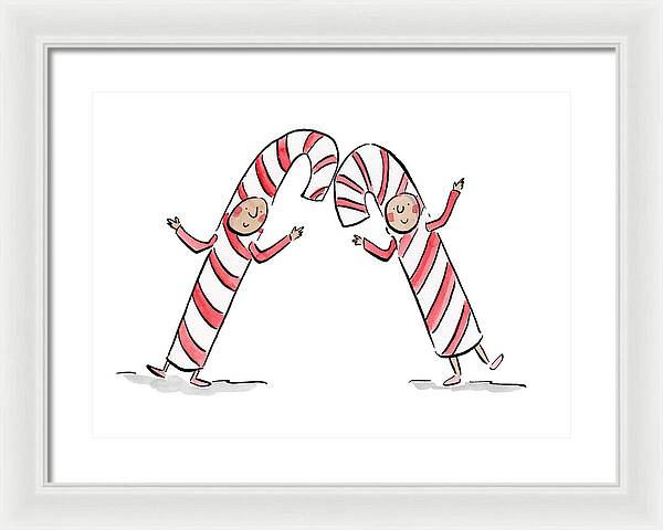 Candy Canes - Framed Print