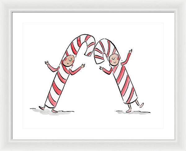 Candy Canes - Framed Print