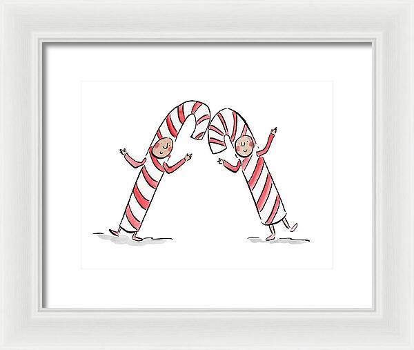 Candy Canes - Framed Print