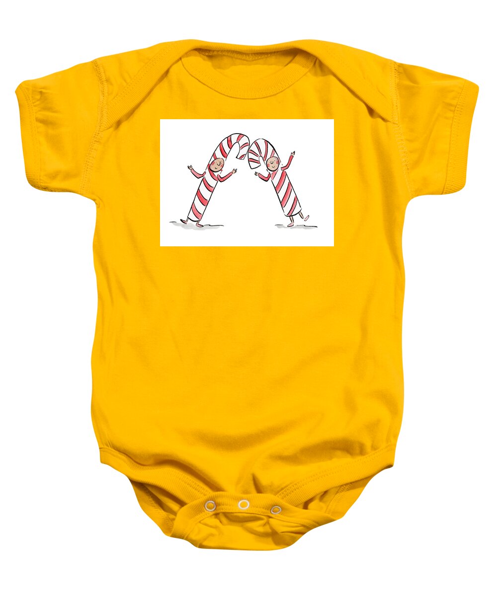 Candy Canes - Baby Onesie