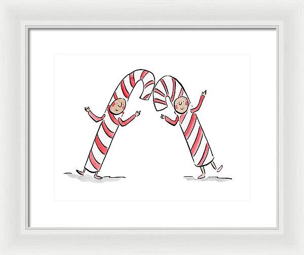 Candy Canes - Framed Print