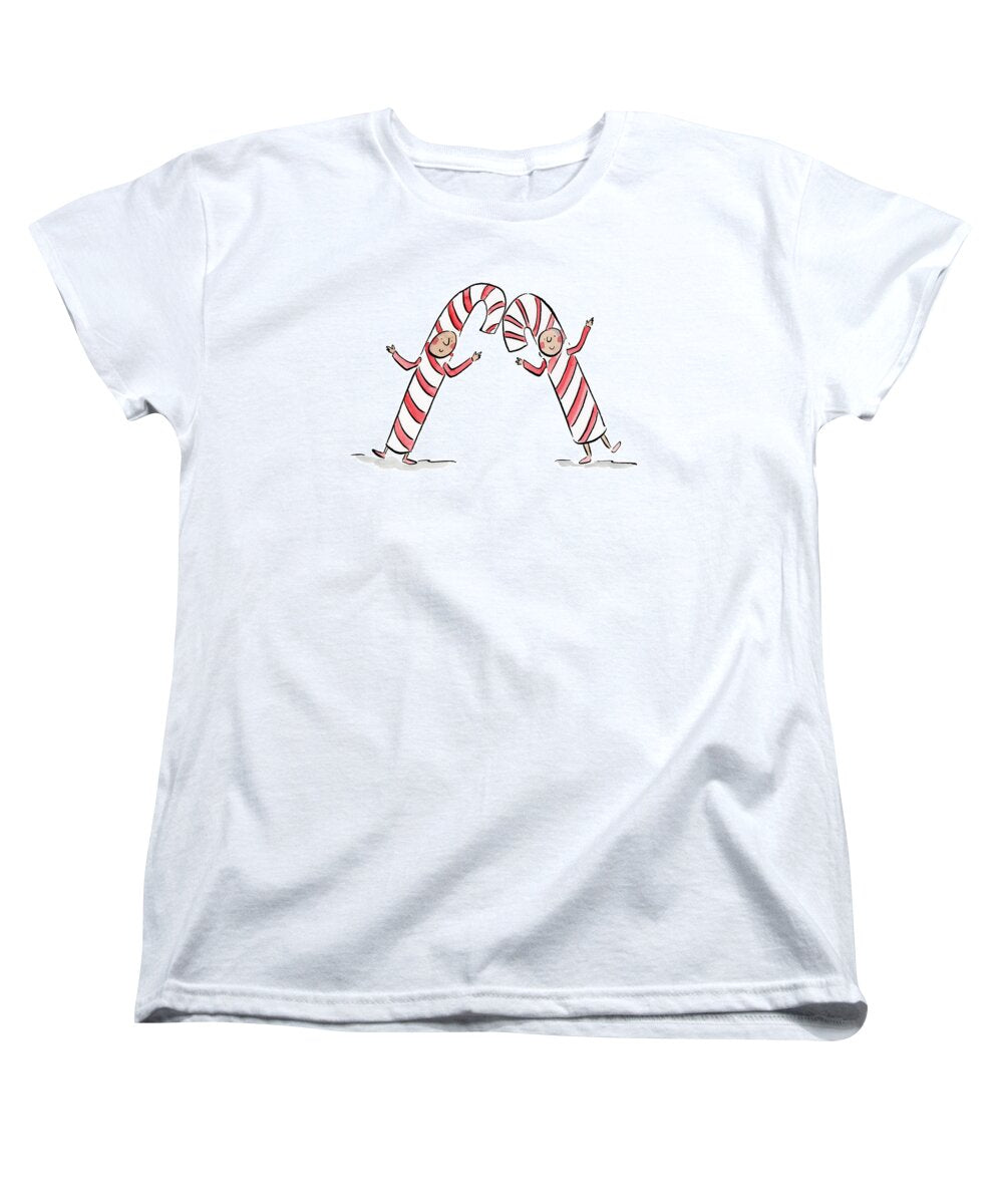 Candy Canes - Women's T-Shirt (Standard Fit)