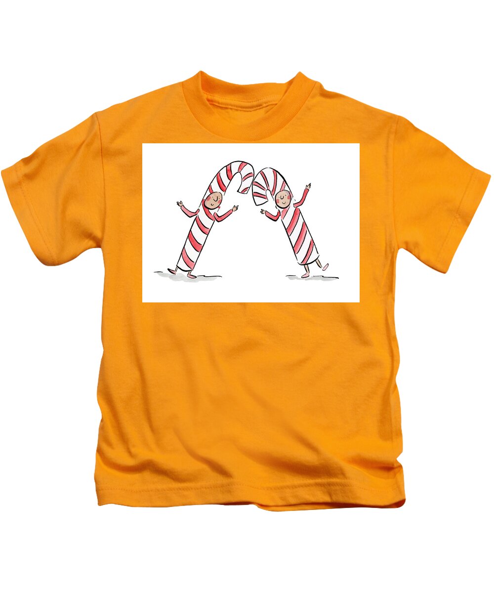 Candy Canes - Kids T-Shirt