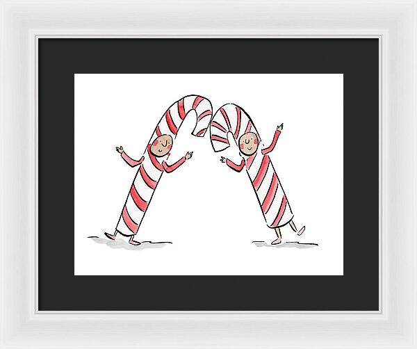 Candy Canes - Framed Print