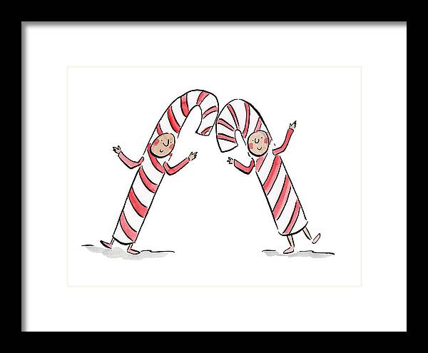 Candy Canes - Framed Print