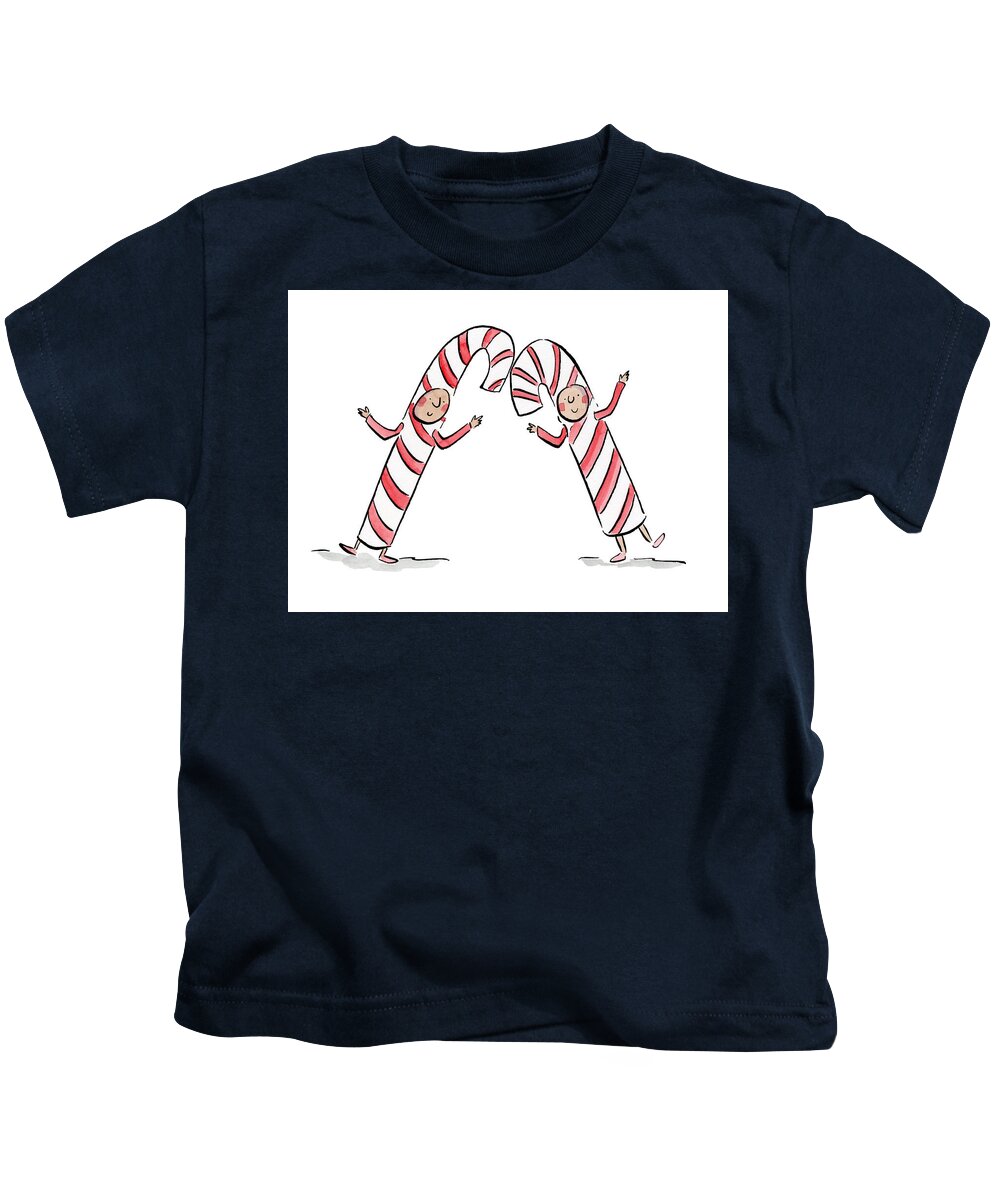 Candy Canes - Kids T-Shirt