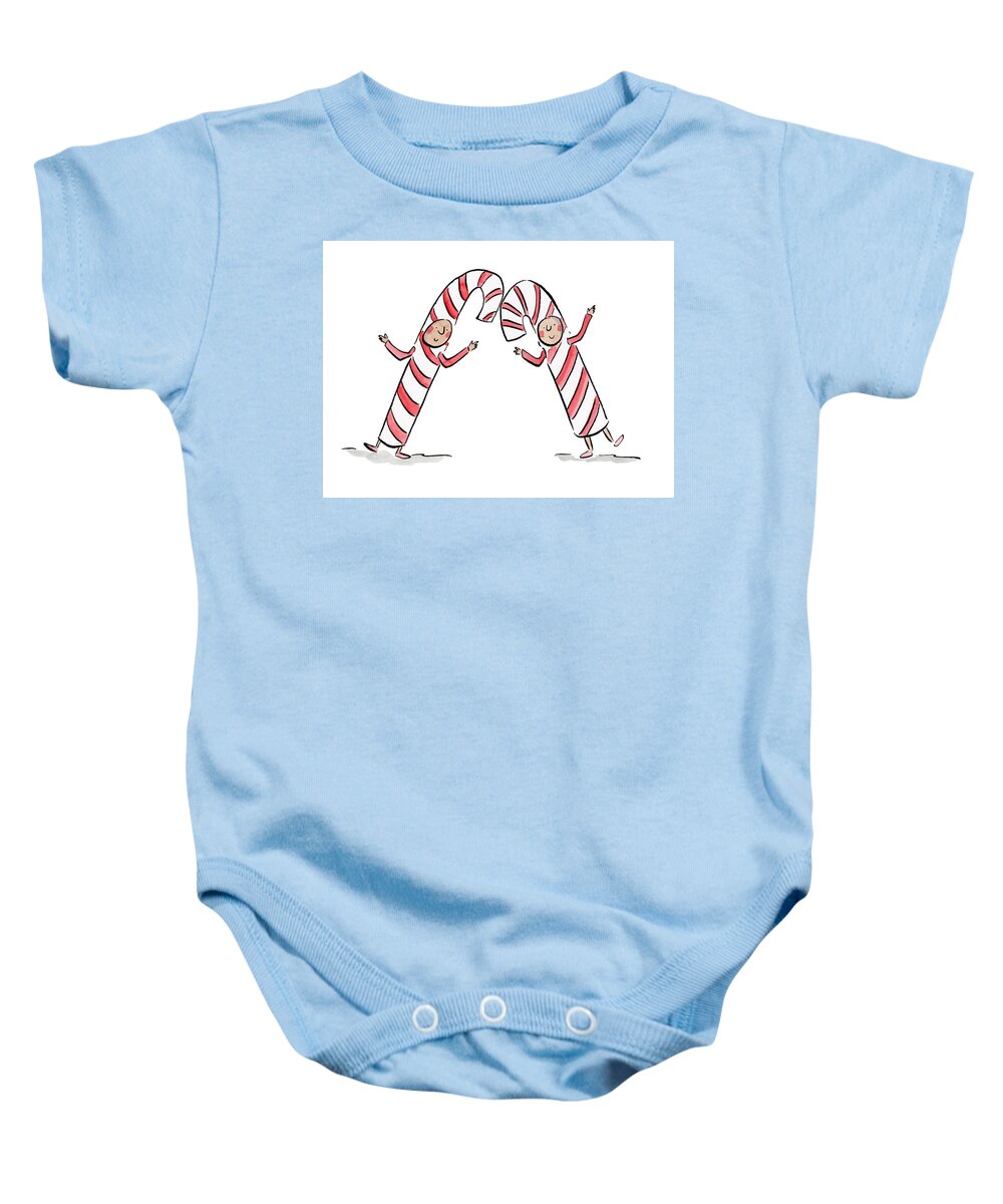 Candy Canes - Baby Onesie