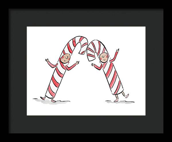 Candy Canes - Framed Print