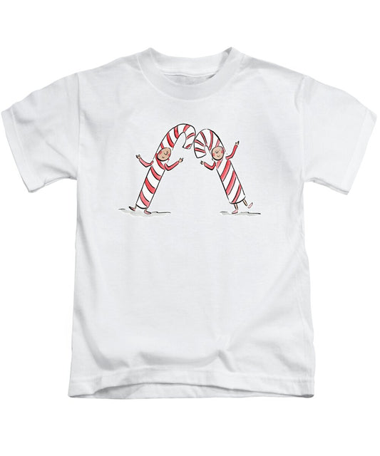 Candy Canes - Kids T-Shirt