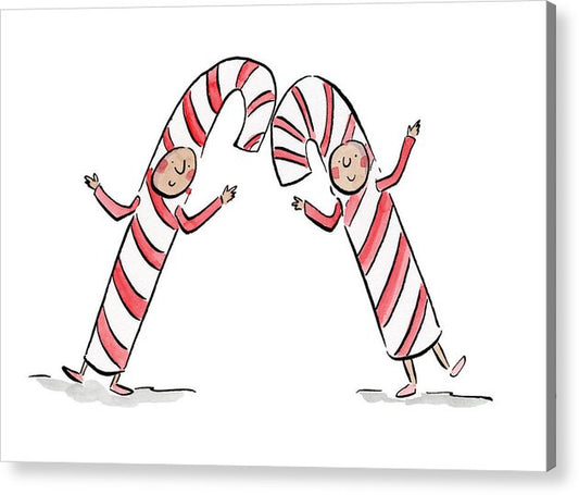 Candy Canes - Acrylic Print