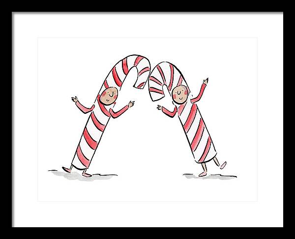 Candy Canes - Framed Print
