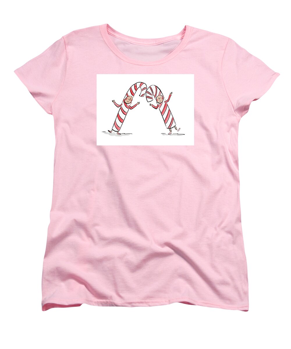 Candy Canes - Women's T-Shirt (Standard Fit)