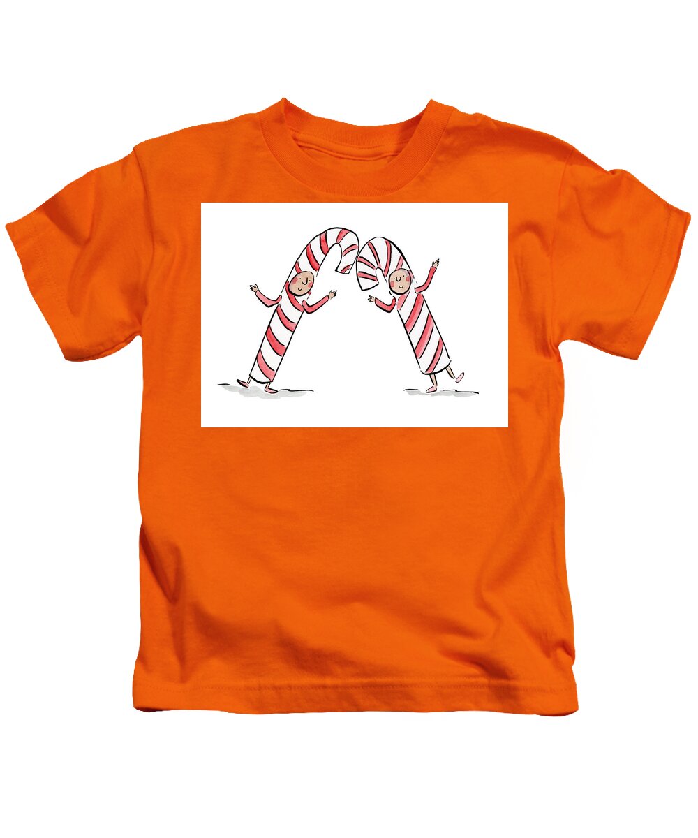 Candy Canes - Kids T-Shirt