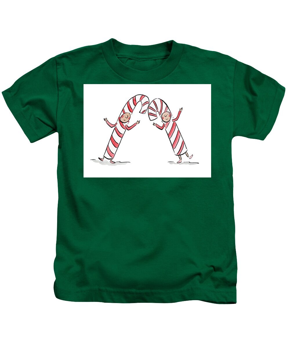 Candy Canes - Kids T-Shirt