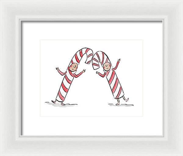 Candy Canes - Framed Print