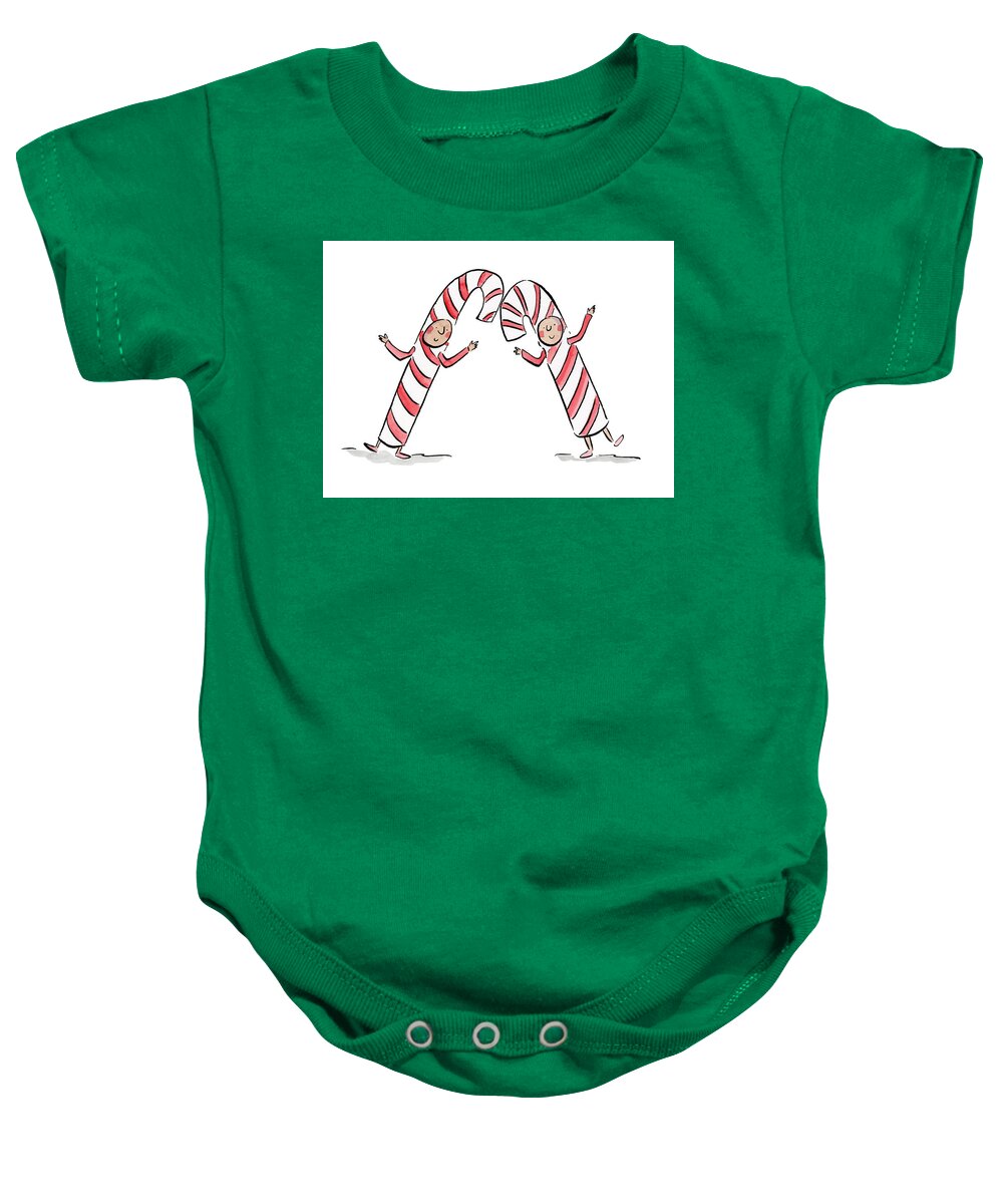 Candy Canes - Baby Onesie