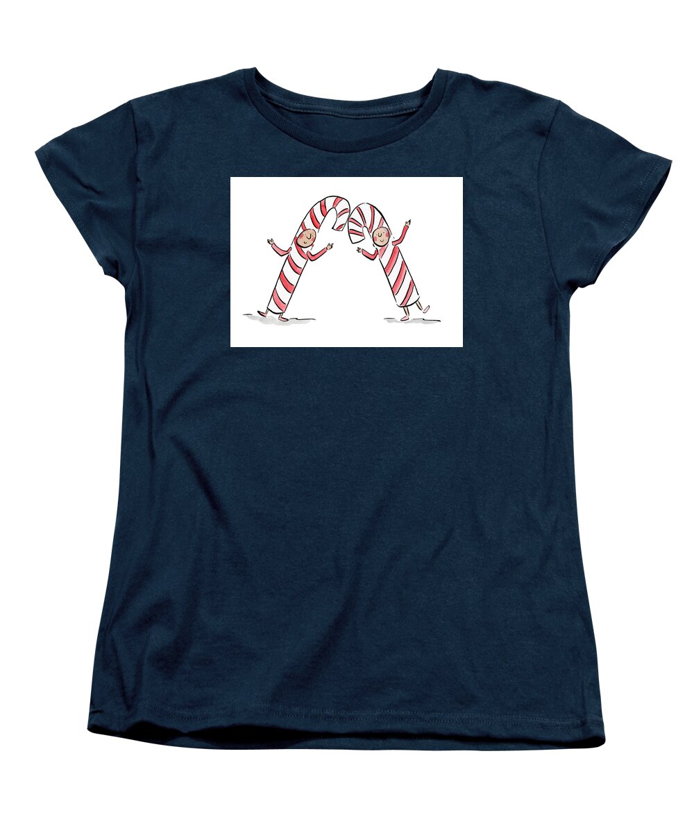 Candy Canes - Women's T-Shirt (Standard Fit)