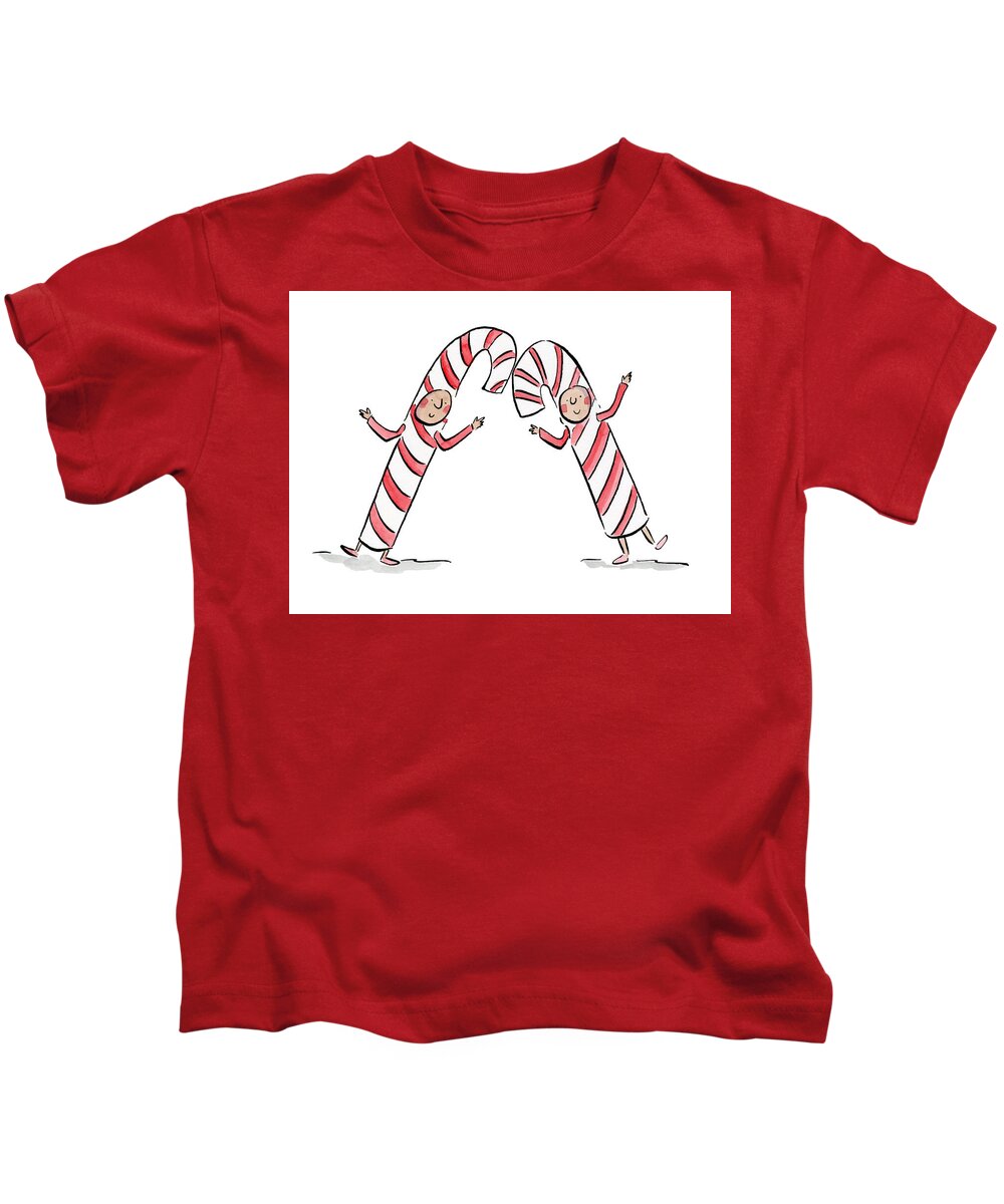Candy Canes - Kids T-Shirt