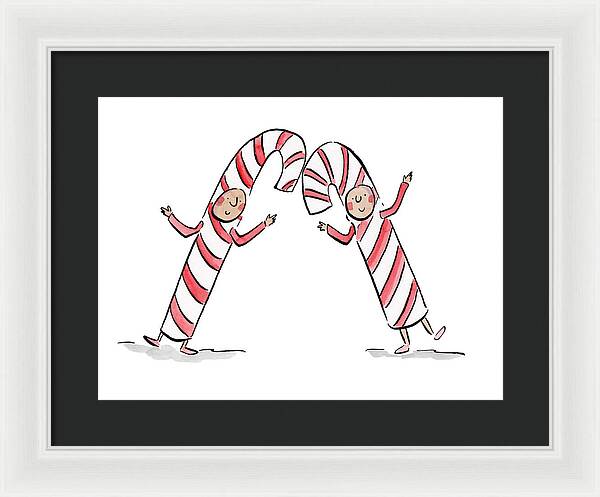 Candy Canes - Framed Print