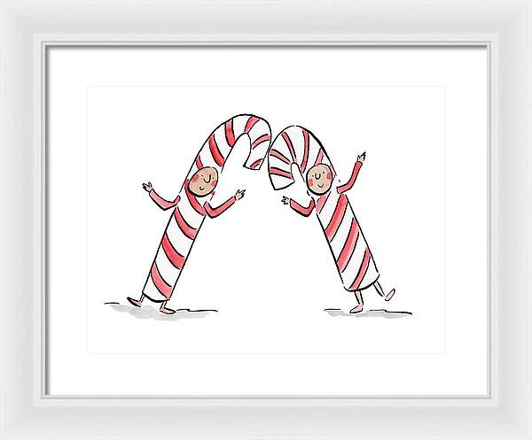 Candy Canes - Framed Print